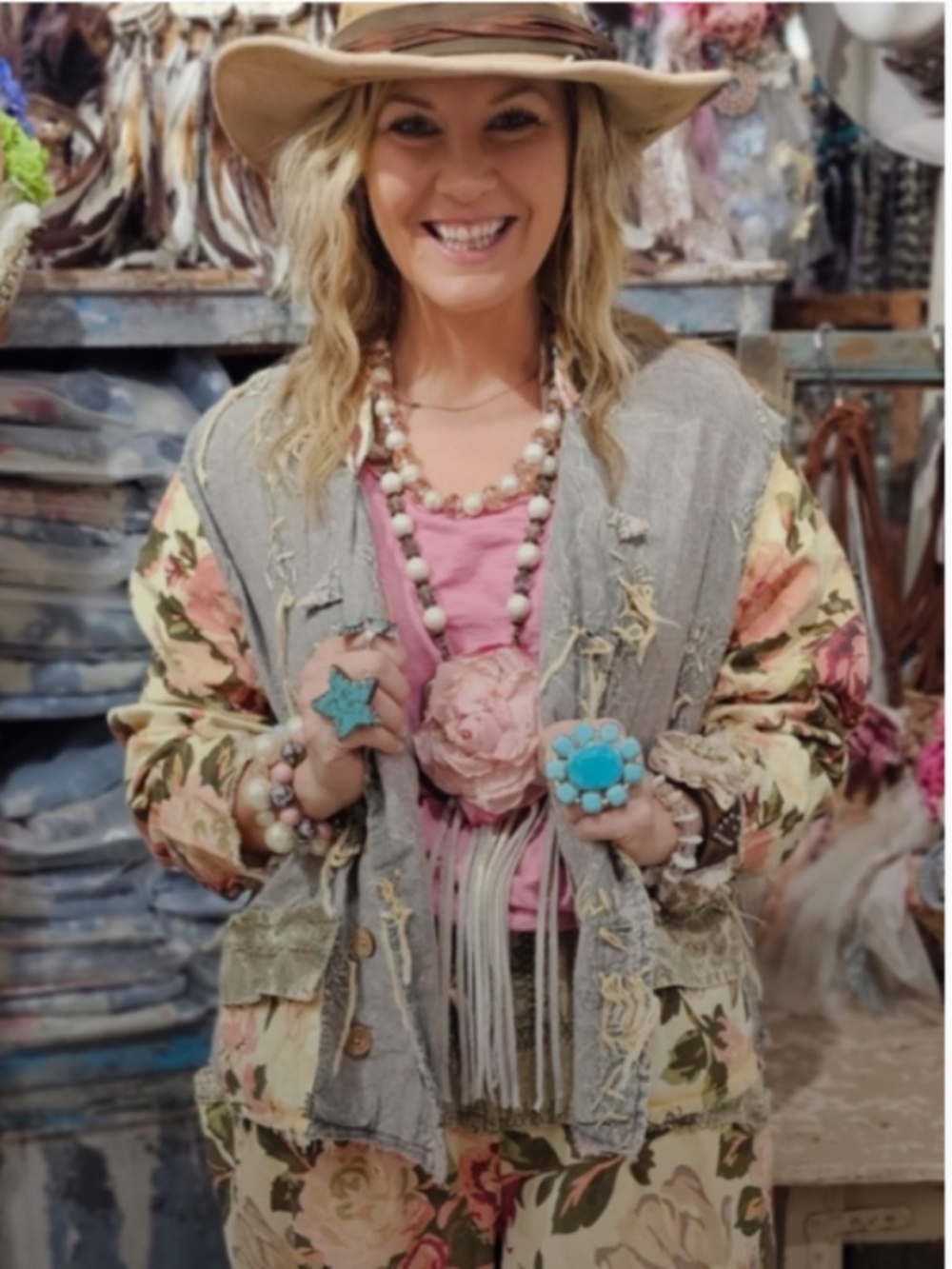 🎉 A RARE BIRD “ CHAMBRAY 2  “ A RARE BIRD HAND MADE CHAMBRAY KNOTTED JACKET 49 - Picture 12 of 12
